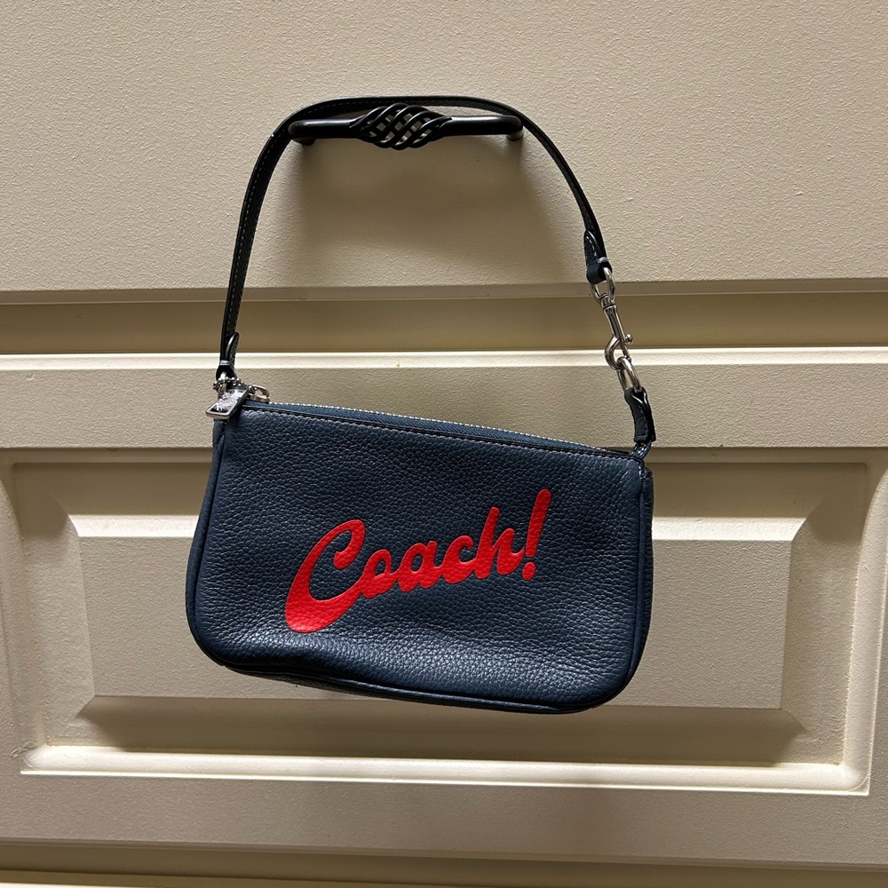 Coach Nolita 19 Blue and Red Mini Shoulder Bag